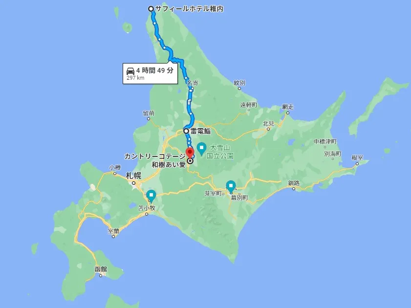 3日目のルートマップ